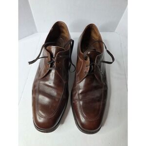 Florsheim Imperial Mens Brown Leather Apron Toe Oxford Dress Shoes 30798 8.5 D